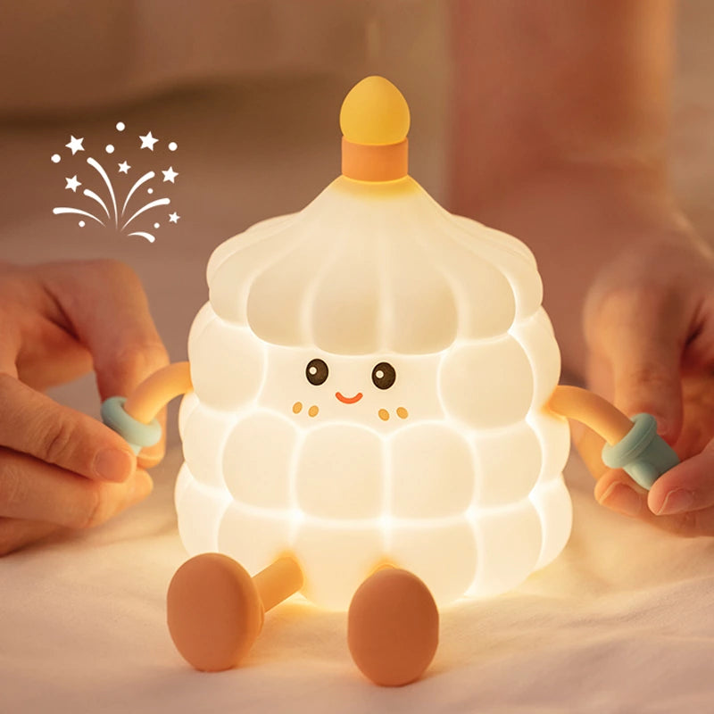 FluffLite Nachtlicht – Weiches Wolkenlicht aus BPA-freiem Silikon