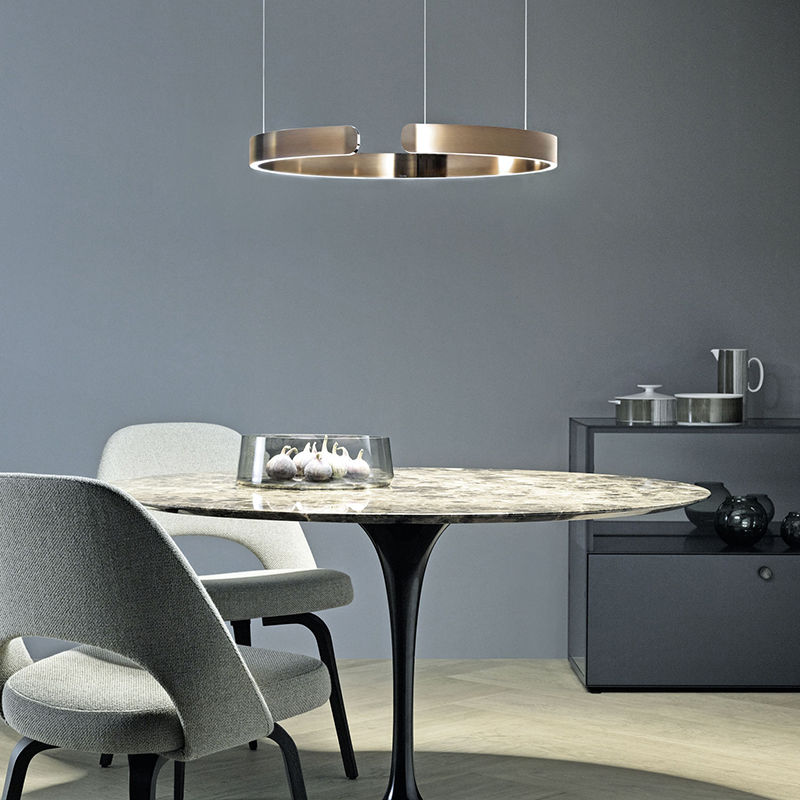LED Deckenleuchte | Runde Deckenlampe Schwarz 40/60/80 cm Metall 6