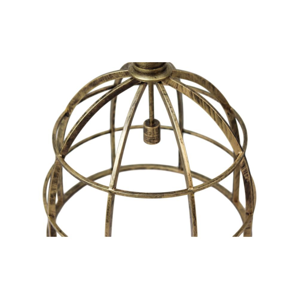 Goldene Pendelleuchte aus Eisen – E27-Fassung, Industrielles Design für Esszimmer & Küche