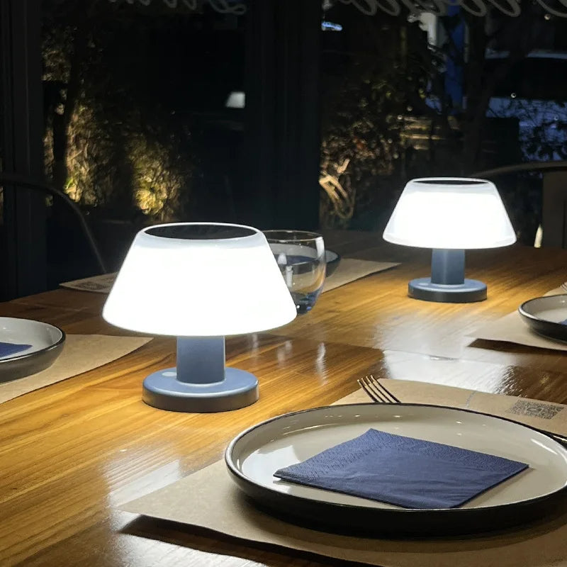 Variant image for Solari Tischlampe | Kabellose LED Tischleuchte, Wiederaufladbar, Wasserdicht, Für Innen- und Außenbereich, Modernes Design-1