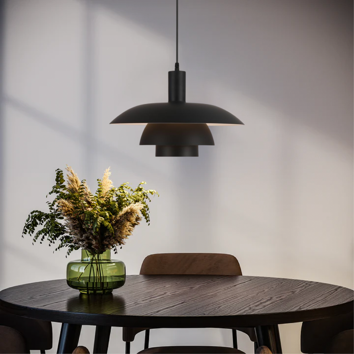 Variant image for Elegante Hängelampe im Dänischen Design | Minimalistische Pendelleuchte für Esszimmer und Wohnräume, LED, Metall, Ø29cm oder Ø39cm-1