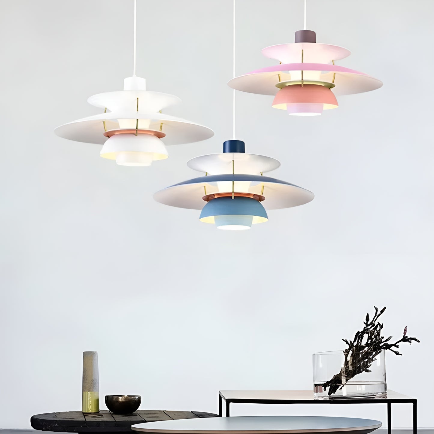 Skyglow | Pendelleuchte mit einstellbarer LED-Beleuchtung - skandinavisches Design für Wohnzimmer und Esszimmer