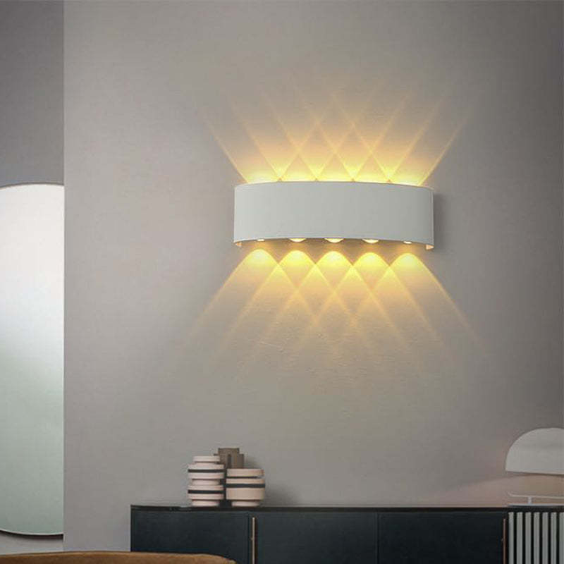 Variant image for Moderne Wasserdichte LED-Außenwandleuchte aus Aluminium | Stilvolles Design mit Einzigartiger Lichtverteilung, 4W-12W-8