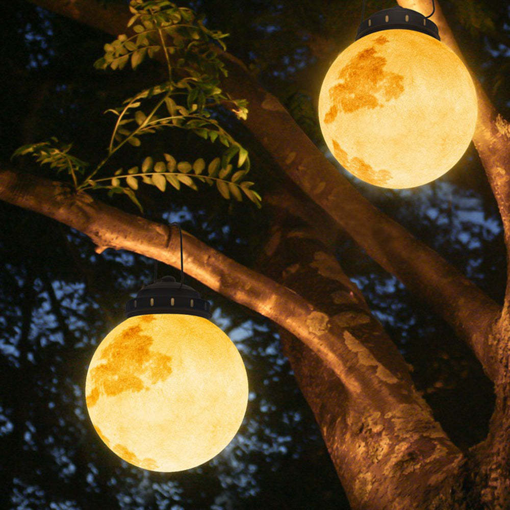 Moderne LED Außenlampe aus Metall und Harz – Solarbetriebene Aussenleuchte für Gartenbeleuchtung in Gold-3