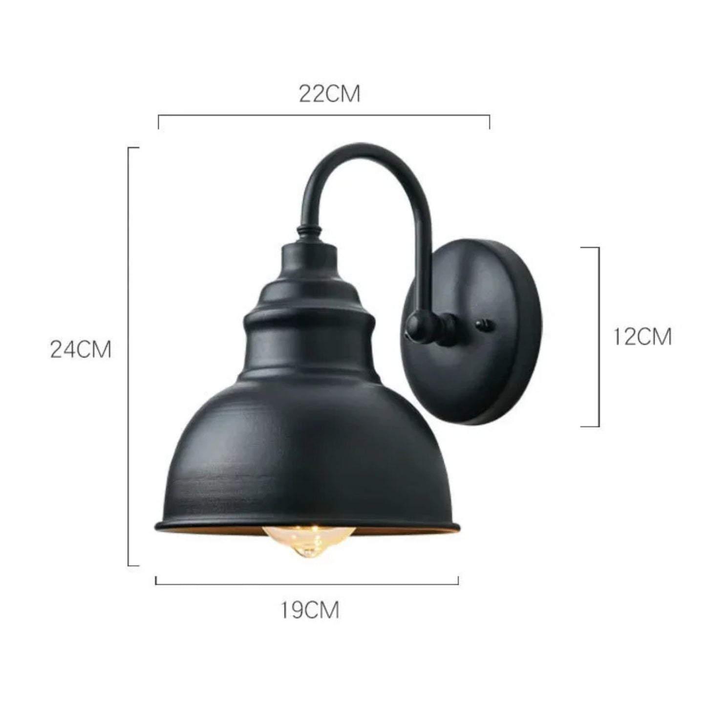 RetroRustic | Rustikale industrielle Wandleuchte