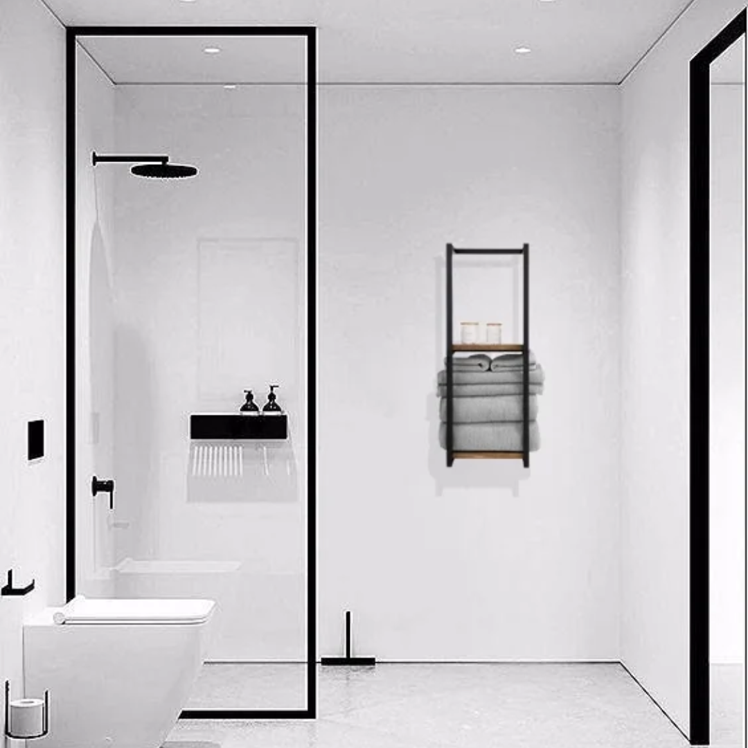 Wasserdichtes Handtuchregal | Wandmontiertes Bad Regal 3