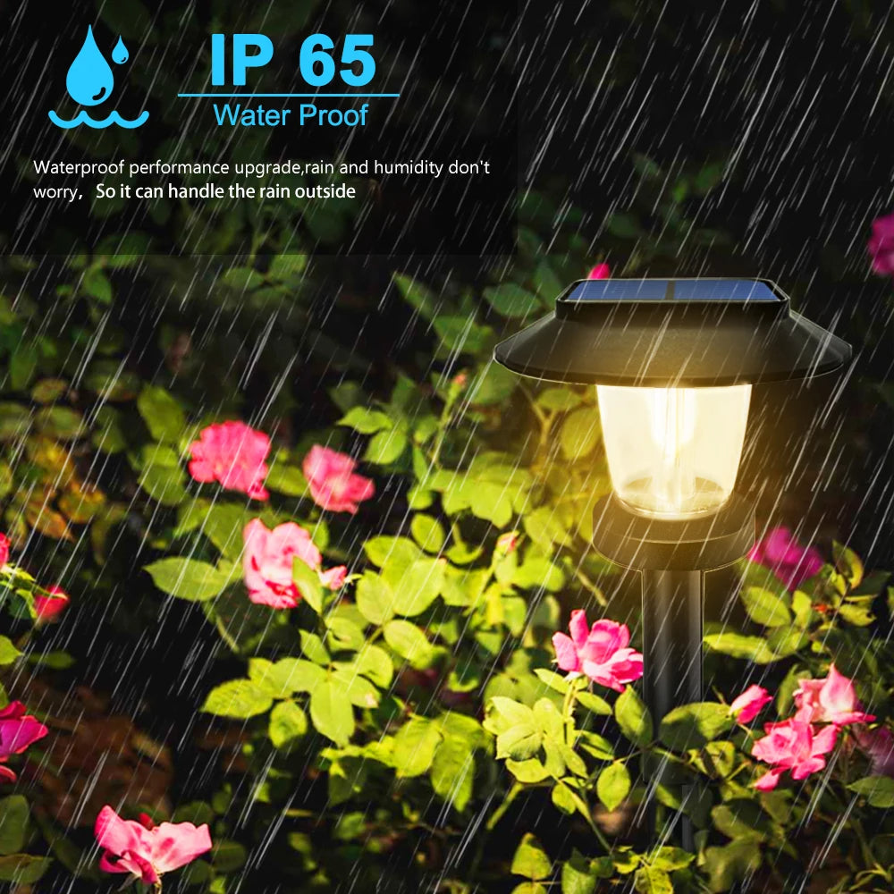 SolarShine | Solar LED Wegleuchten IP65 – mit Wolfram-Glühdraht-Design & Hochleistungs-LEDs