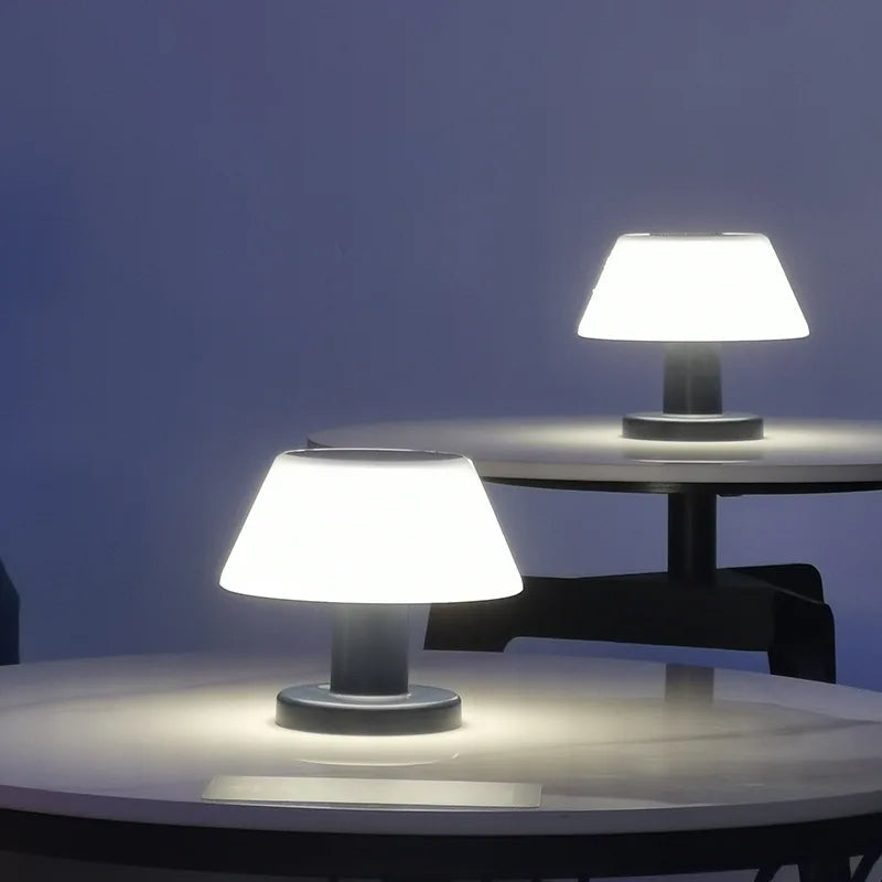 Solari Tischlampe | Kabellose LED Tischleuchte, Wiederaufladbar, Wasserdicht, Für Innen- und Außenbereich, Modernes Design-3