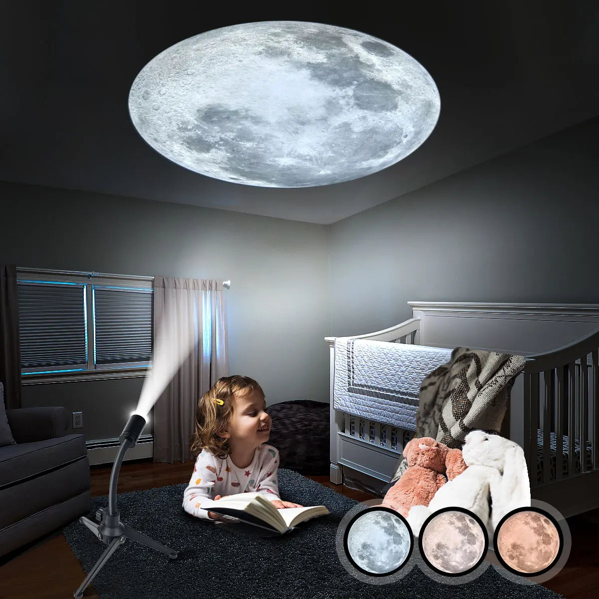 360° Mondlicht Projektor | Innovative Lampe zur Raumbeleuchtung 2
