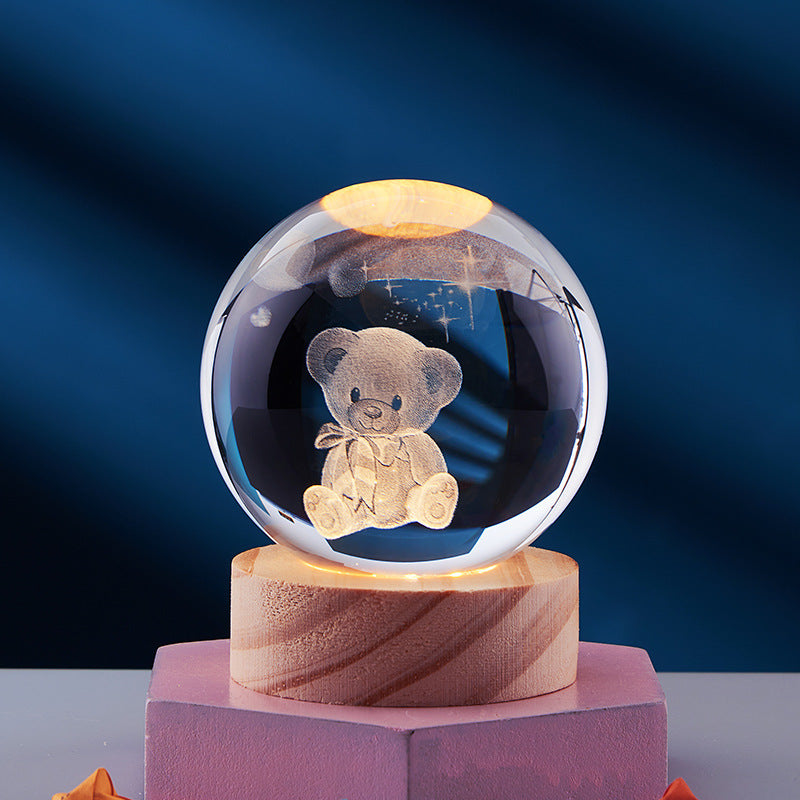3D Glow Kristalllampe | Innovative LED Tischlampe 9