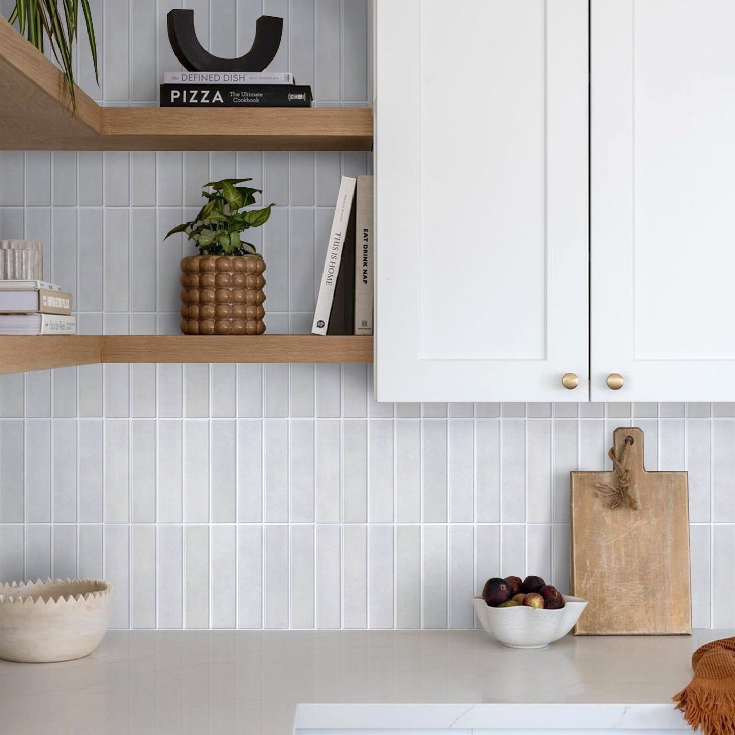 3D Mist Gray | Mosaik Wandfliesen zum Aufkleben 1