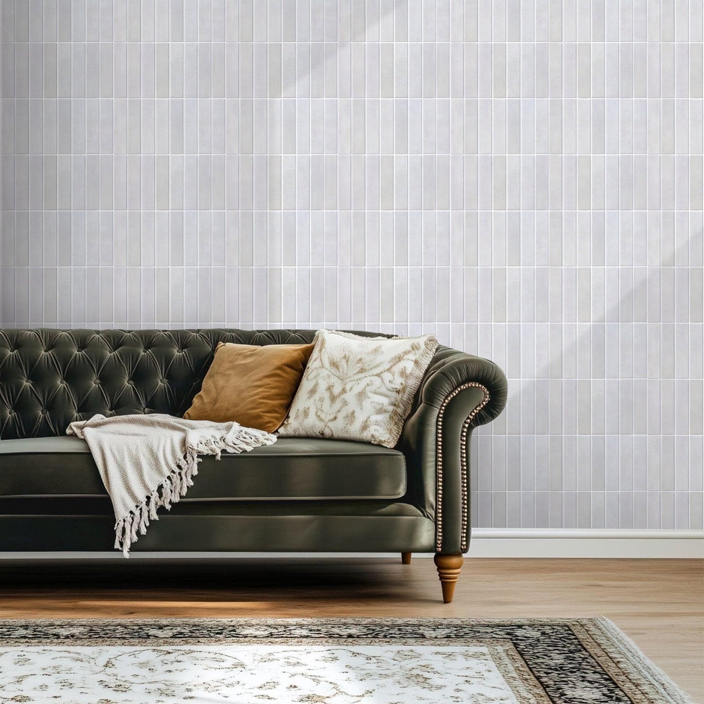 3D Mist Gray | Mosaik Wandfliesen zum Aufkleben 3