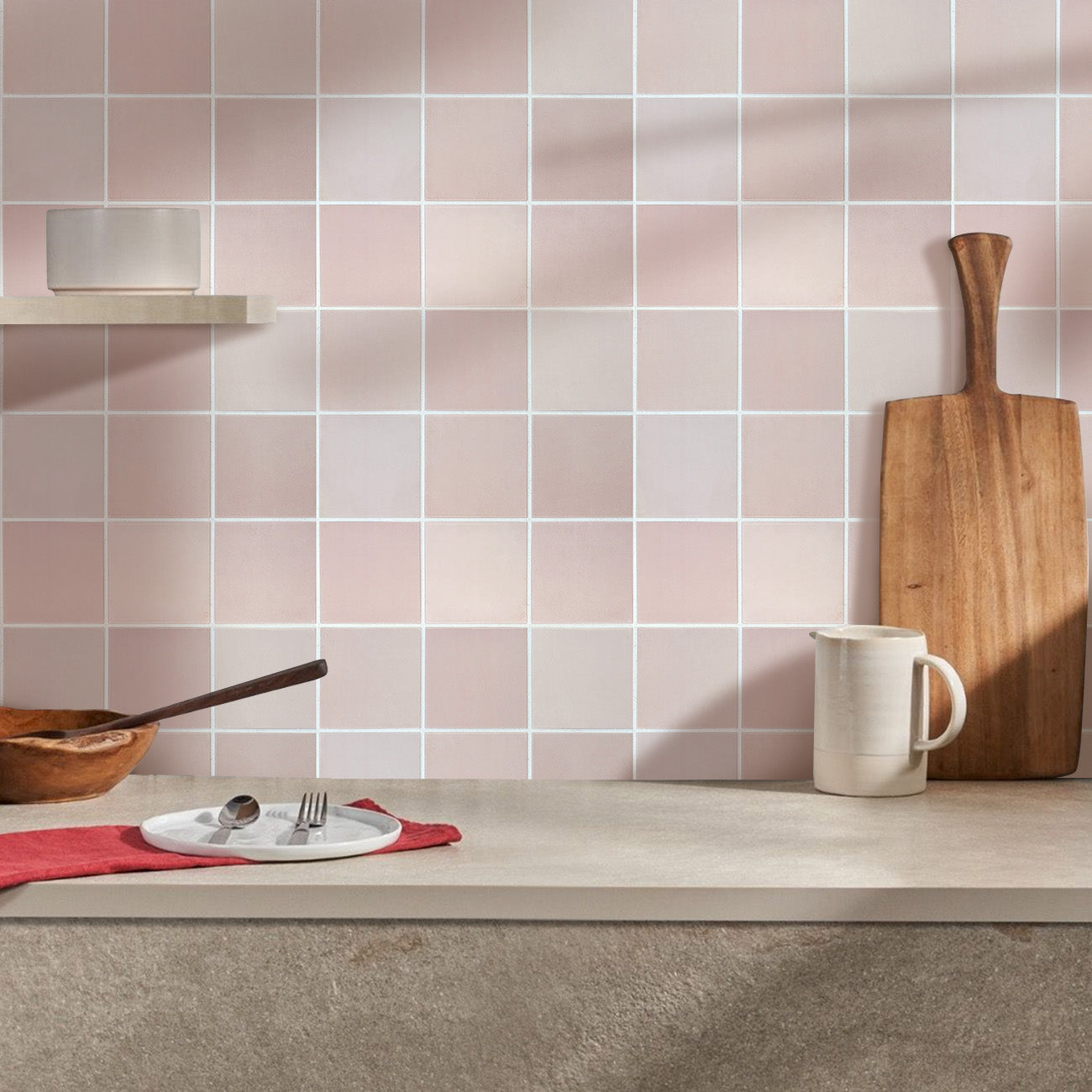3D Staubrosa | Peel and Stick Wandfliesen 1