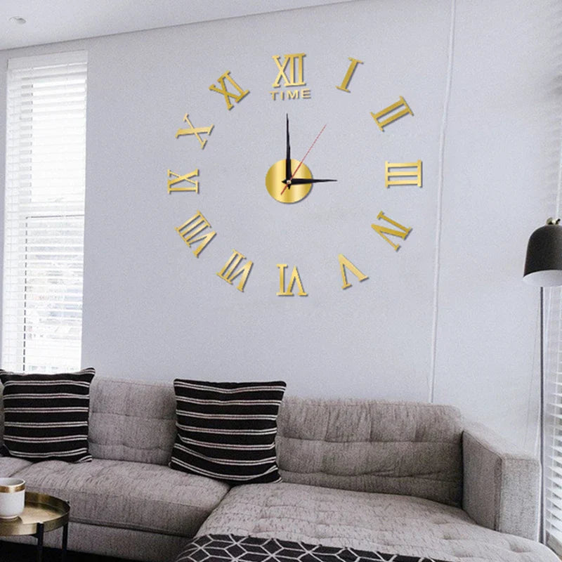 ImperialHour Große Wanduhr Schwarz mit Römischen Ziffern – Zeitloses Design für Ihr Zuhause-3