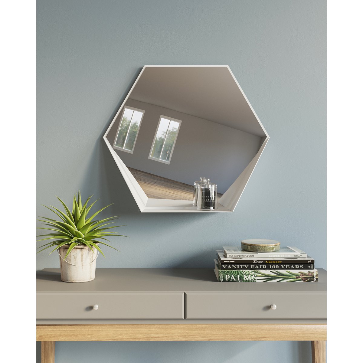 Gorillz Hive Hexagon Wandspiegel – Design trifft Nachhaltigkeit