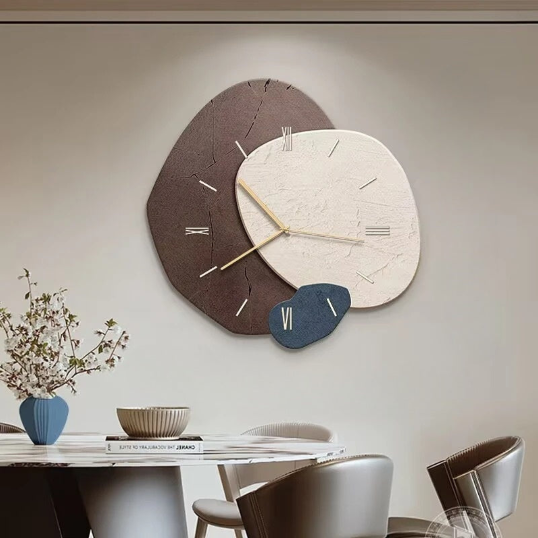 Brisva | Große Wanduhr Holz mit LED-Beleuchtung Modern 2