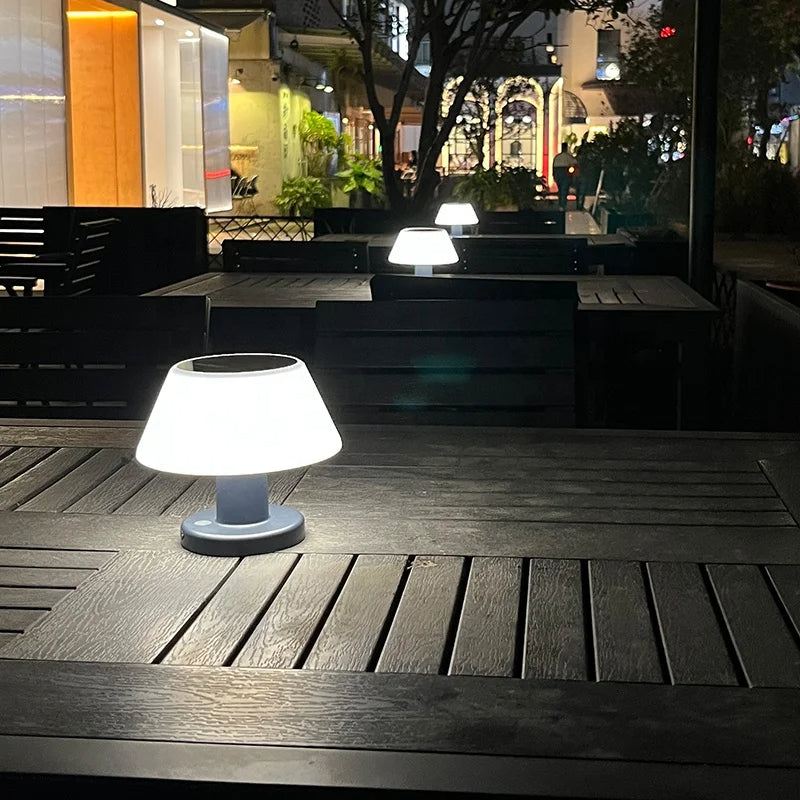 Solari Tischlampe | Kabellose LED Tischleuchte, Wiederaufladbar, Wasserdicht, Für Innen- und Außenbereich, Modernes Design-5