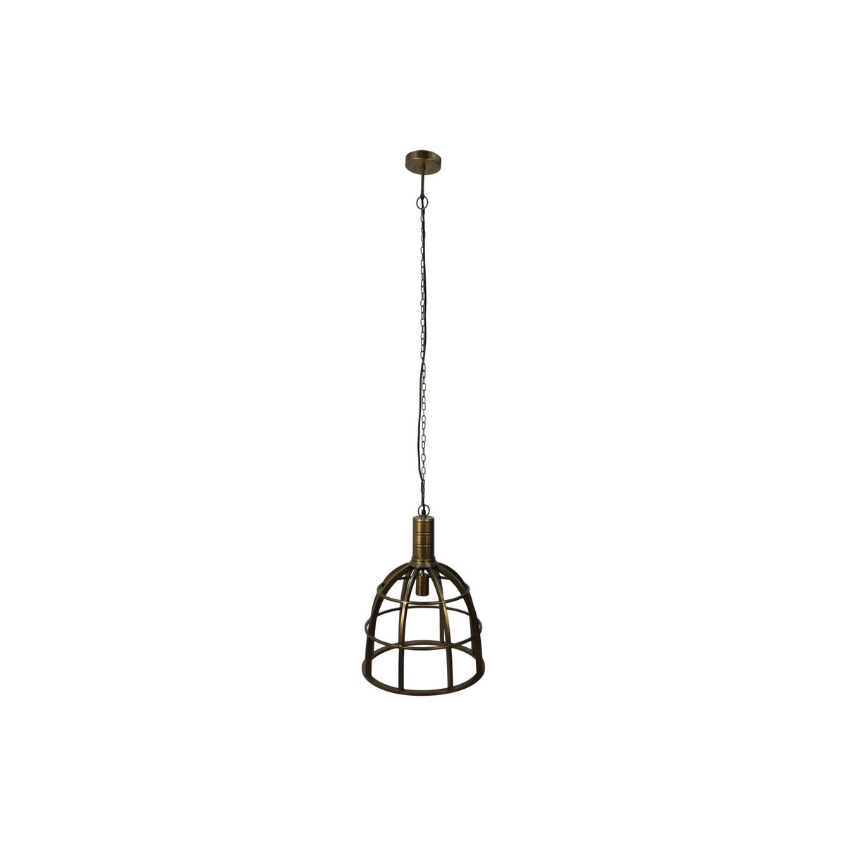Goldene Pendelleuchte aus Eisen – E27-Fassung, Industrielles Design für Esszimmer & Küche