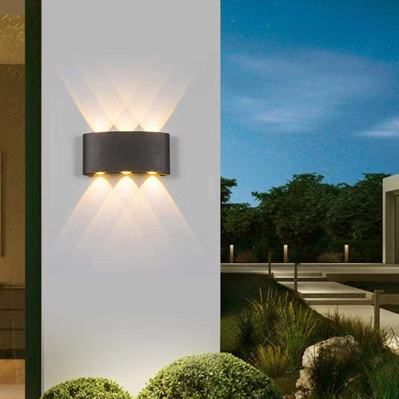 Variant image for Moderne Wasserdichte LED-Außenwandleuchte aus Aluminium | Stilvolles Design mit Einzigartiger Lichtverteilung, 4W-12W-3