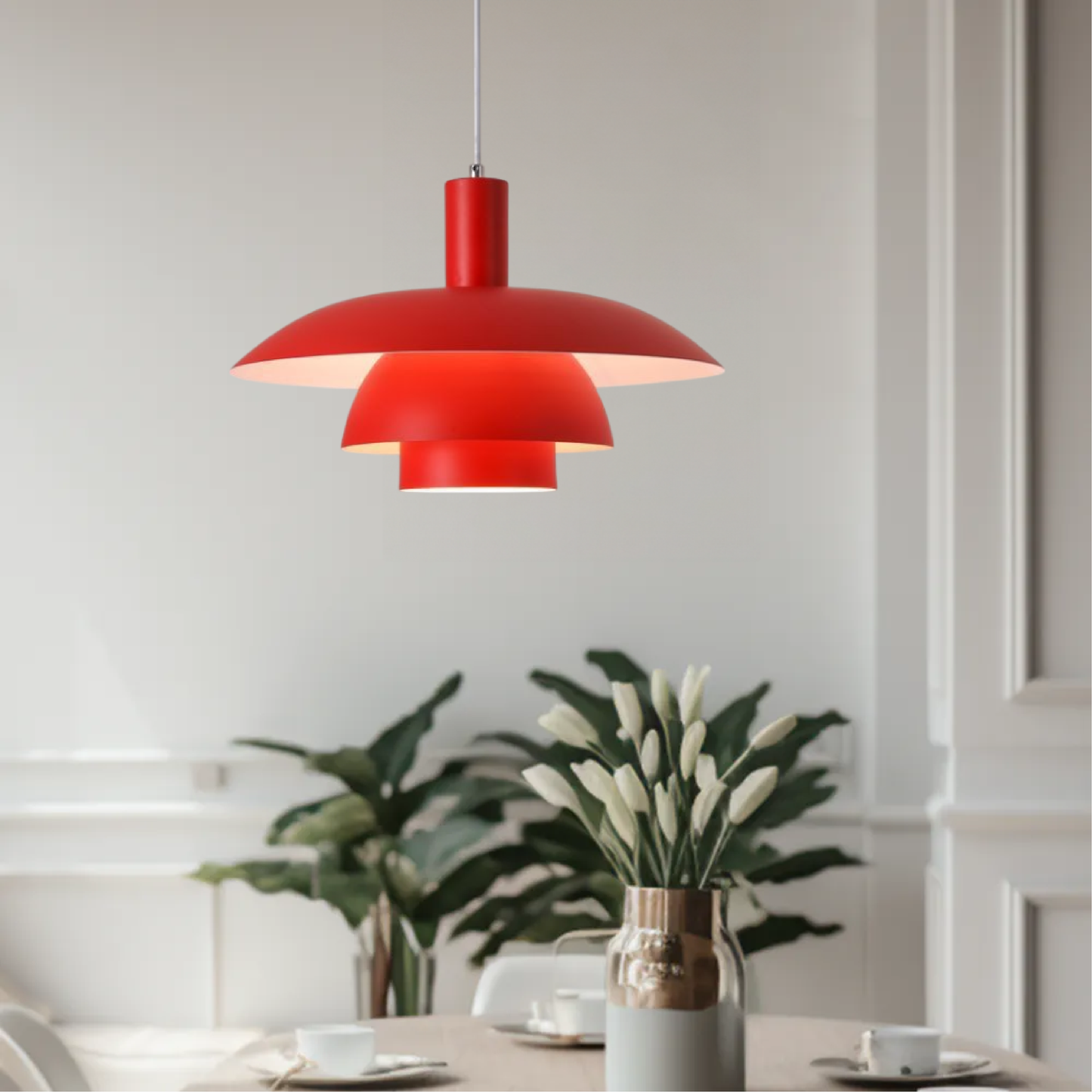 Variant image for Elegante Hängelampe im Dänischen Design | Minimalistische Pendelleuchte für Esszimmer und Wohnräume, LED, Metall, Ø29cm oder Ø39cm-7