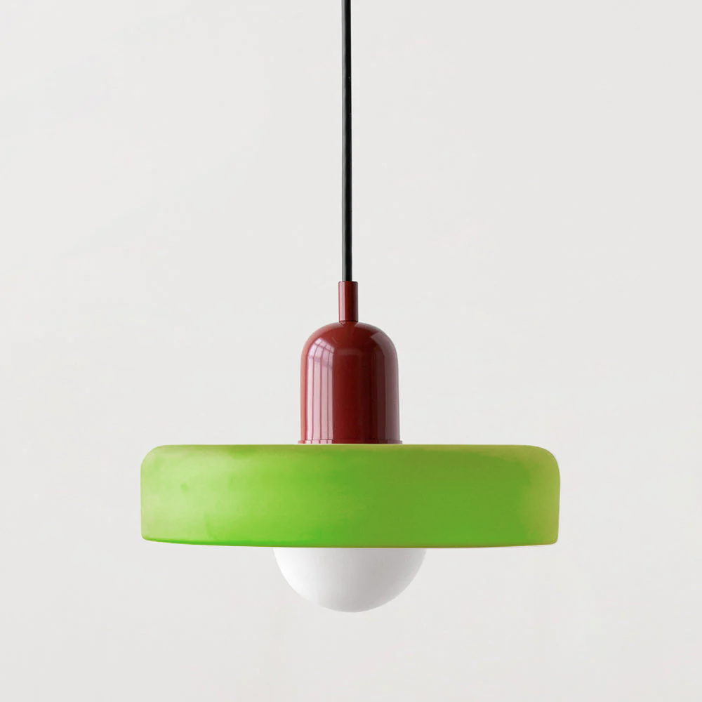 Variant image for Bauhaus Pendelleuchte aus Farbglas – Moderne Hängelampe für Esszimmer | D25/D35 cm, Verstellbare Höhe, Kunstvolles Design-13