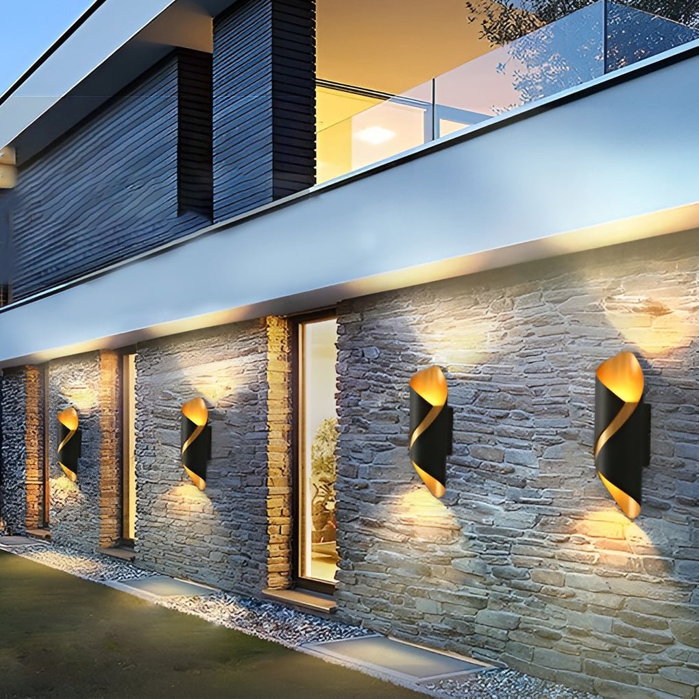 Elegante Wandleuchte Innen und Außen | Rostfreies Aluminium, IP66 Wasserdicht, 10W LED, Modernes Design, Ideal für Flure und Gärten-3