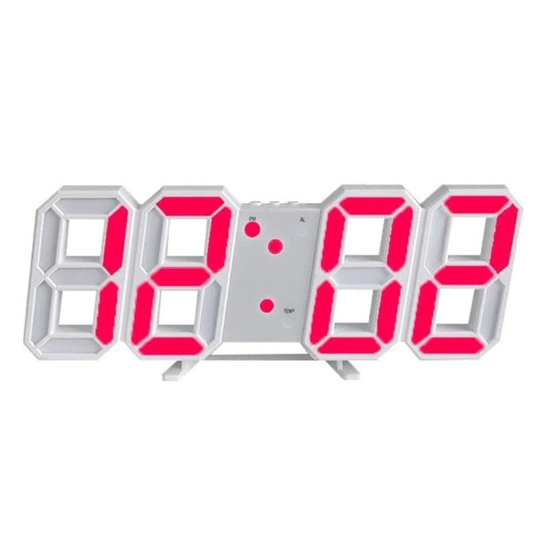 Variant image for Moderne 3D-LED Wanduhr Schwarz | Digitale Küchenuhr Hingucker-4