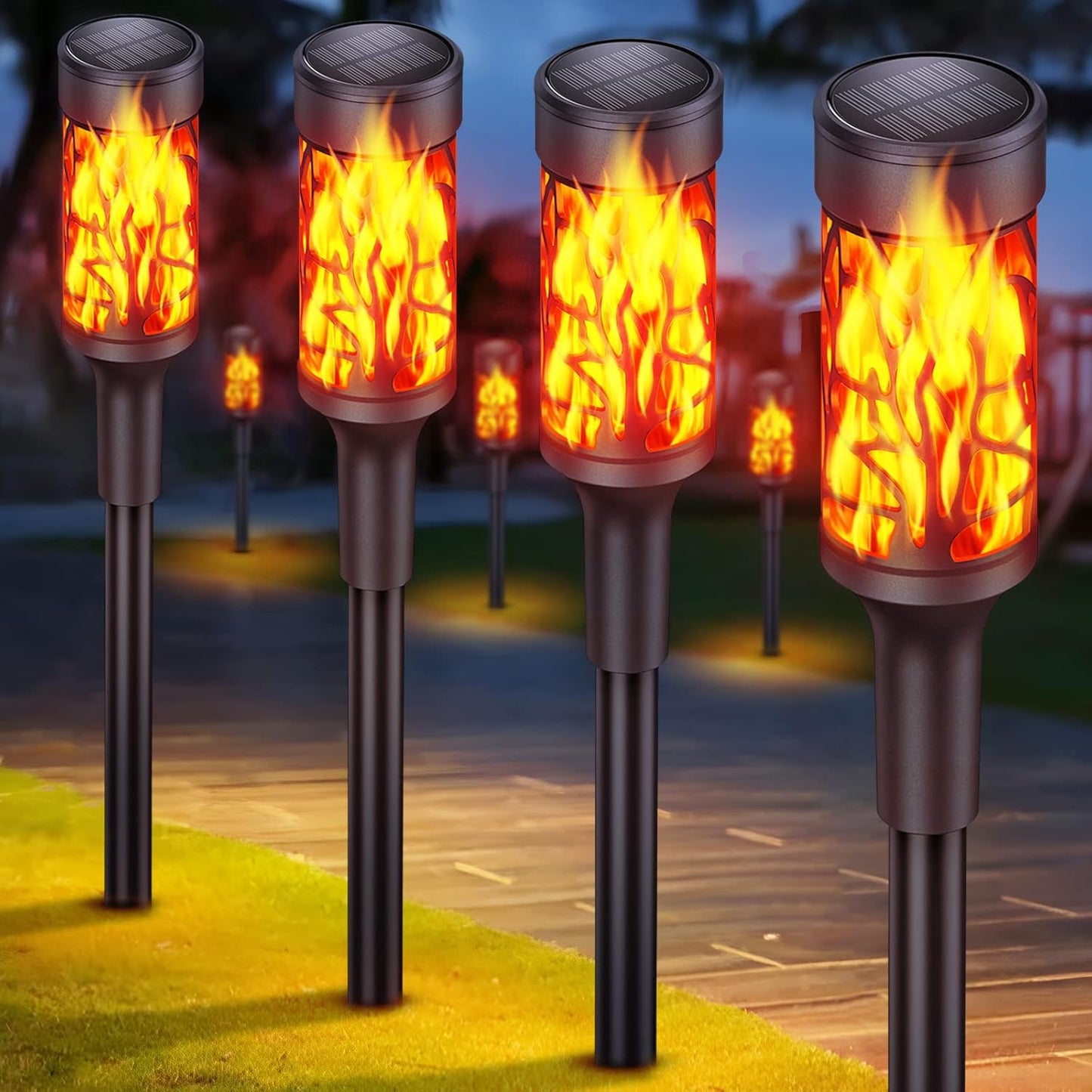SolarFlame | Solar LED Fackel – Flackerndes Licht
