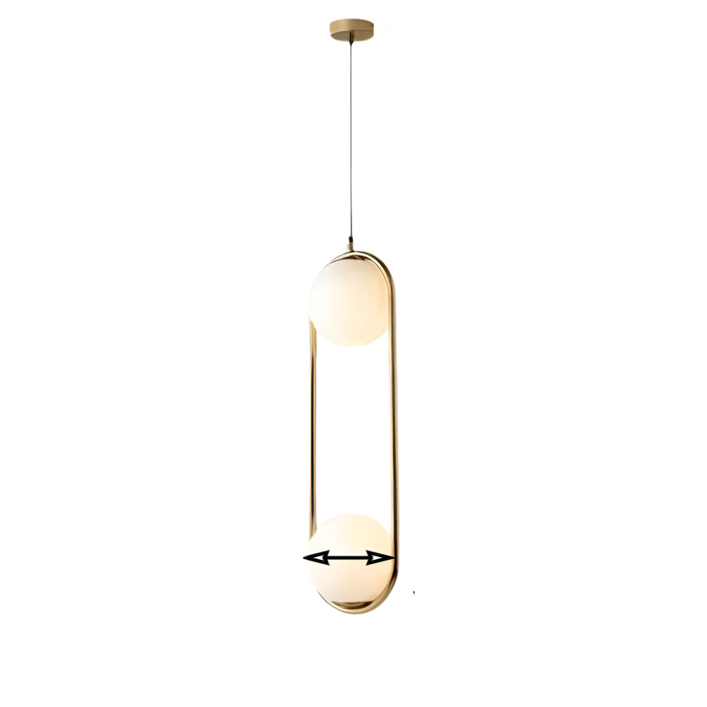 Variant image for Elegante Pendelleuchte | Hängelampe Messing 15 cm Metall-5