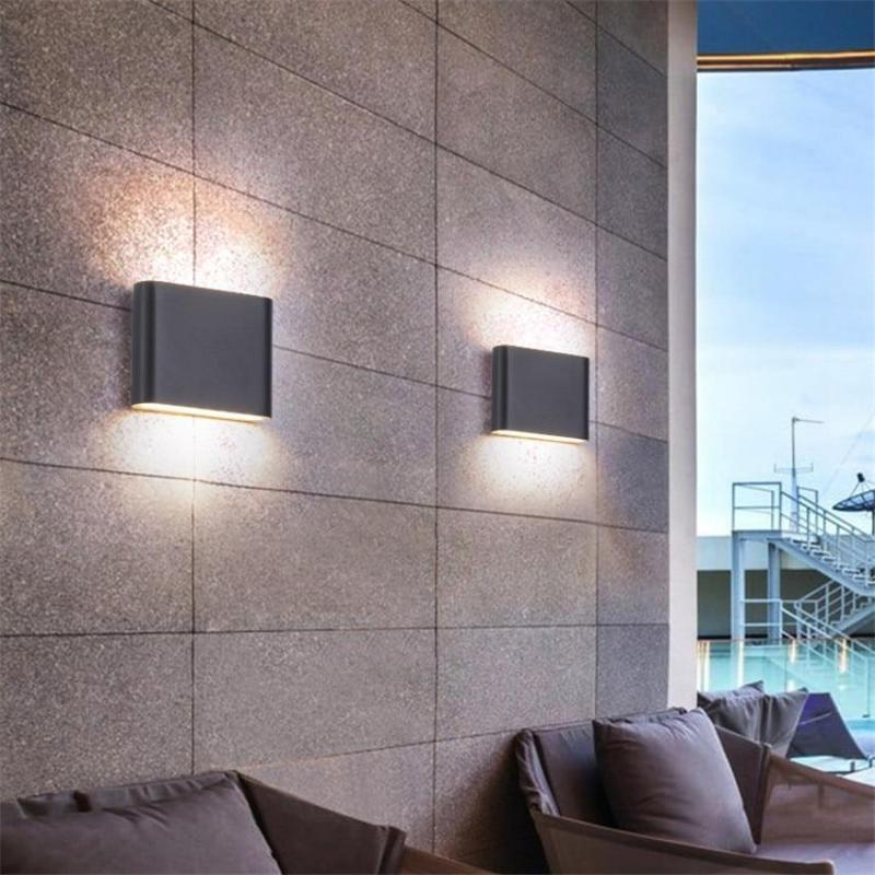 Variant image for Moderne LED Außenwandleuchte – Wasserdicht, Rechteckig, 6W/12W für Eingänge und Terrassen | Außenwandlampe mit Stil-2