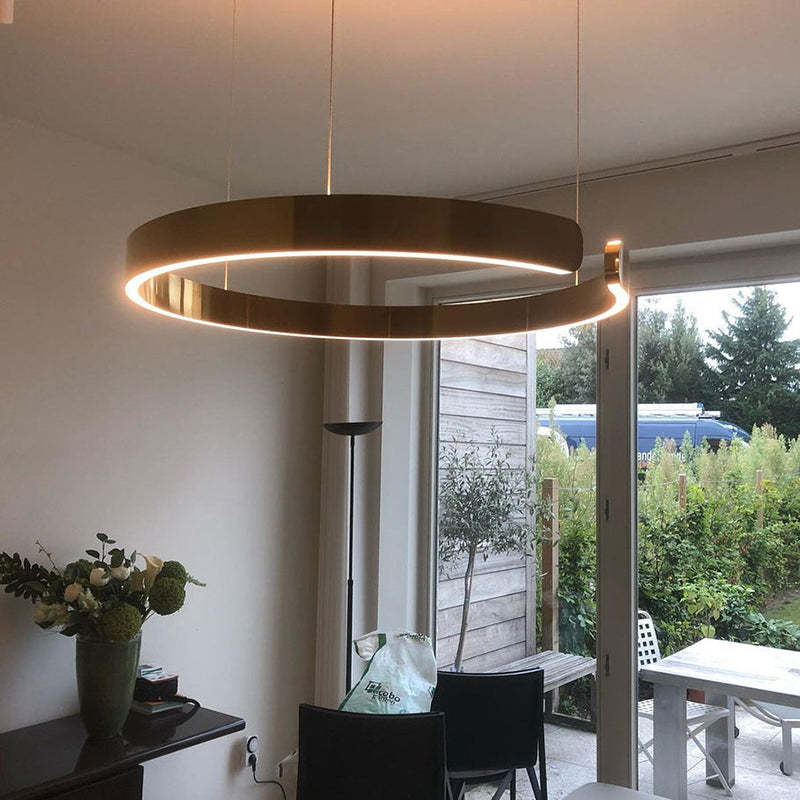 LED Deckenleuchte | Runde Deckenlampe Schwarz 40/60/80 cm Metall 2