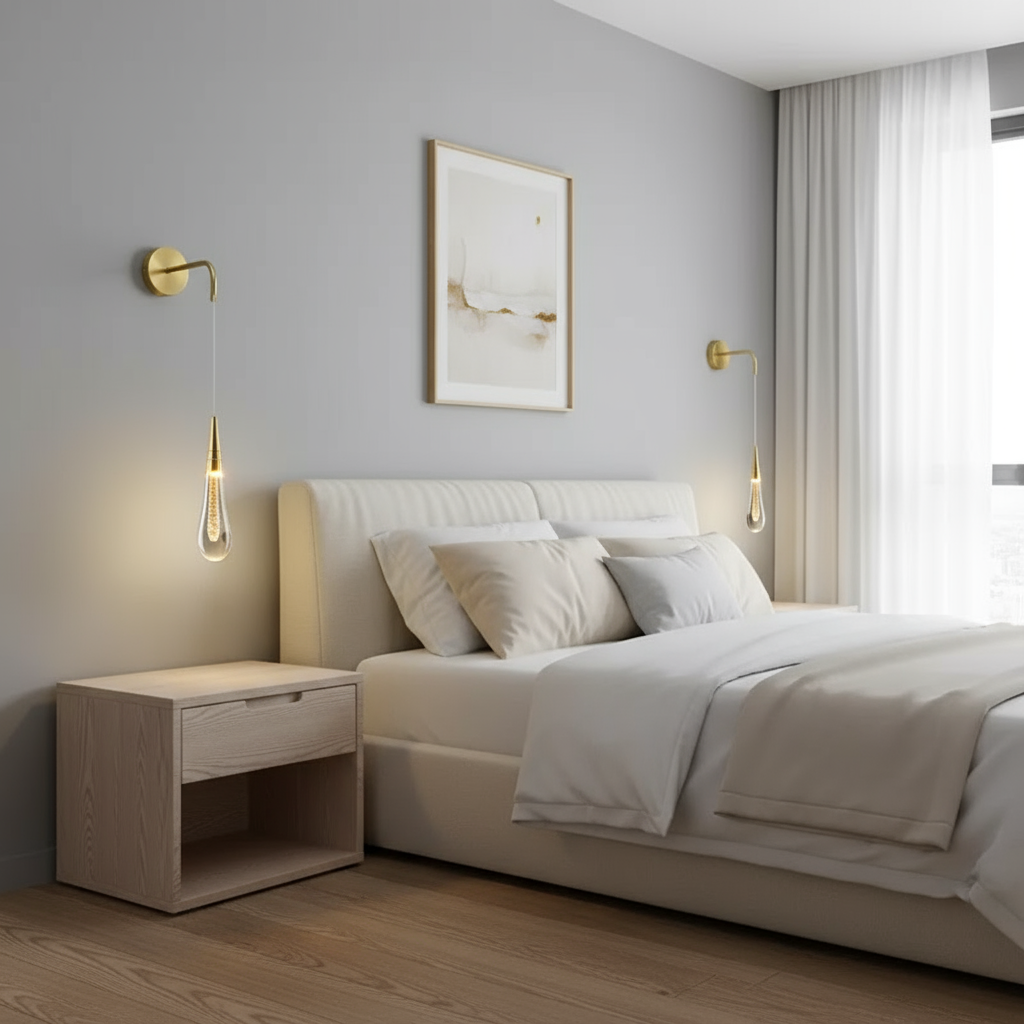 GlimmerGlass |  Moderne Kristall-Raindrop-Leuchte