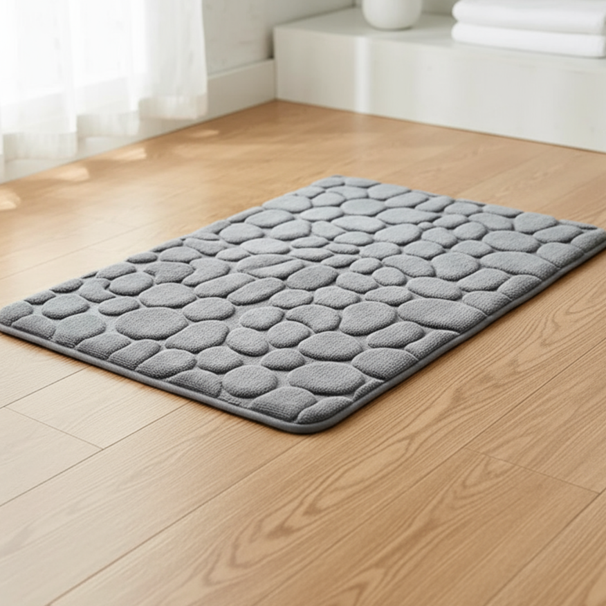 CobbleSoft 3D badkamermat | antislip badkamermat 40x60cm
