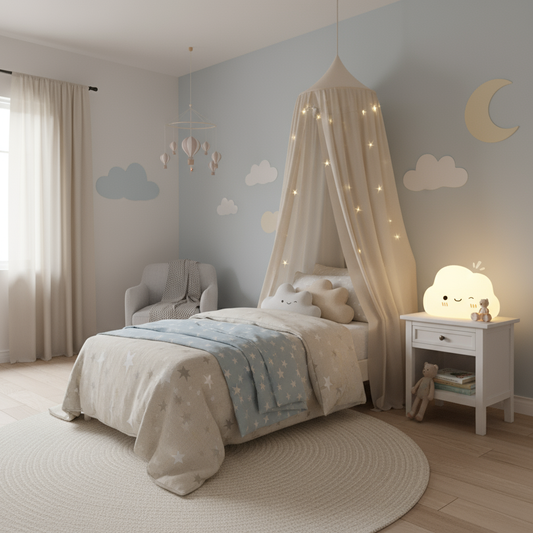 FluffLite Nachtlicht – Zacht wolkenlicht van BPA-vrij siliconen