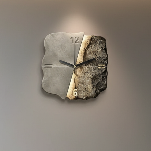 Clockistry | Grote wandklok modern 50 cm 3D-ontwerp blikvanger