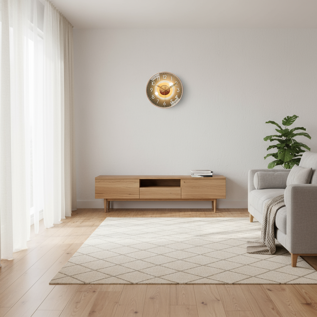 TimelessTick | Moderne Digitale Wanduhr Geräuschlos 30 cm