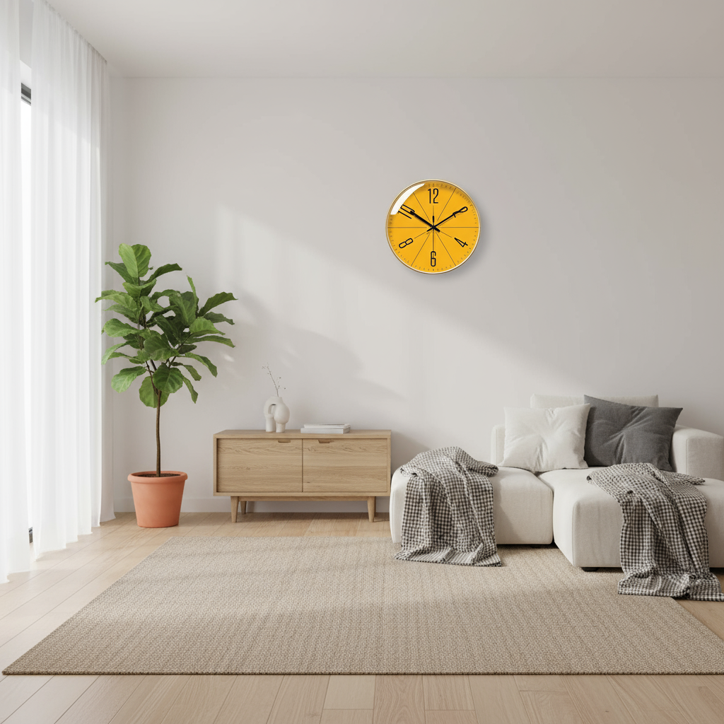 TimeWisp | Retro Elegante Wanduhr aus Holz