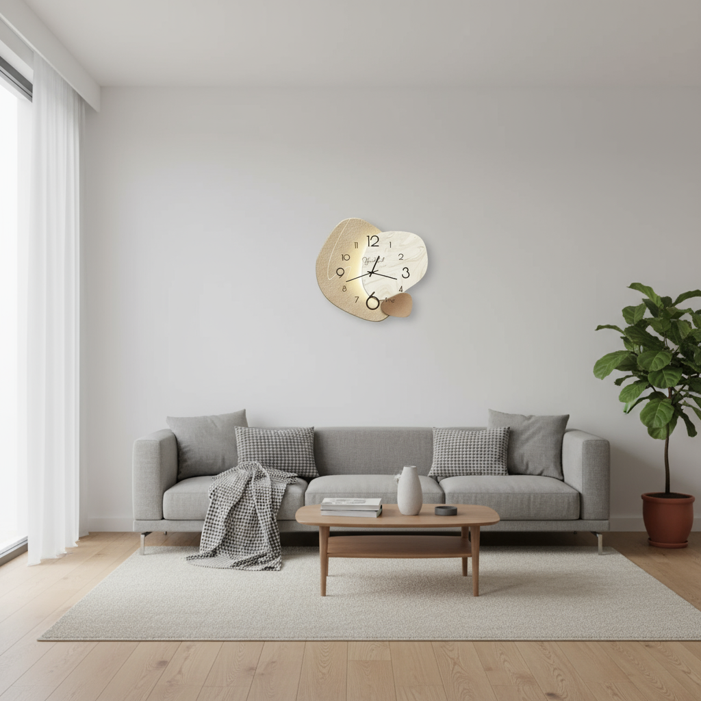 LuxeTick | Moderne Wanduhr Hingucker für Elegante Räume