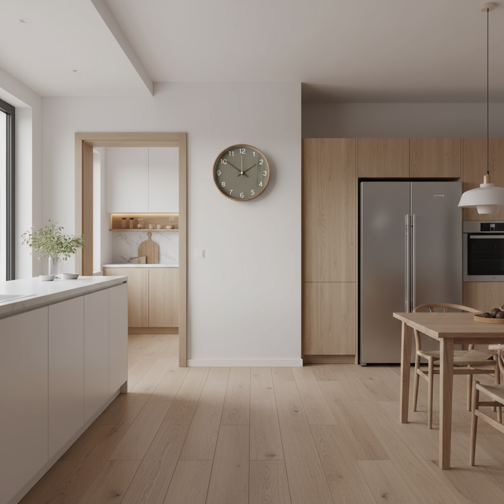 Transzend | Moderne Holz Wanduhr Minimalistisch 30 cm