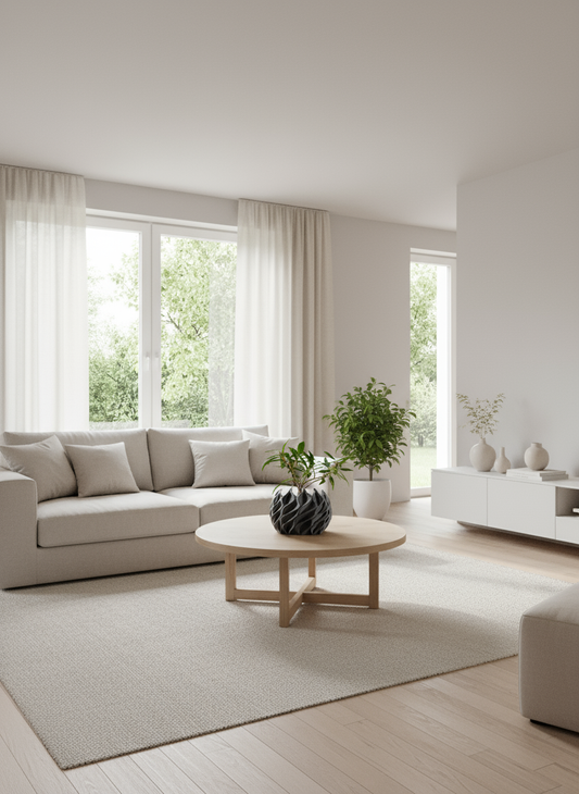 Geometrische bloempot | 3D-geprinte plantenbak van bioplastic