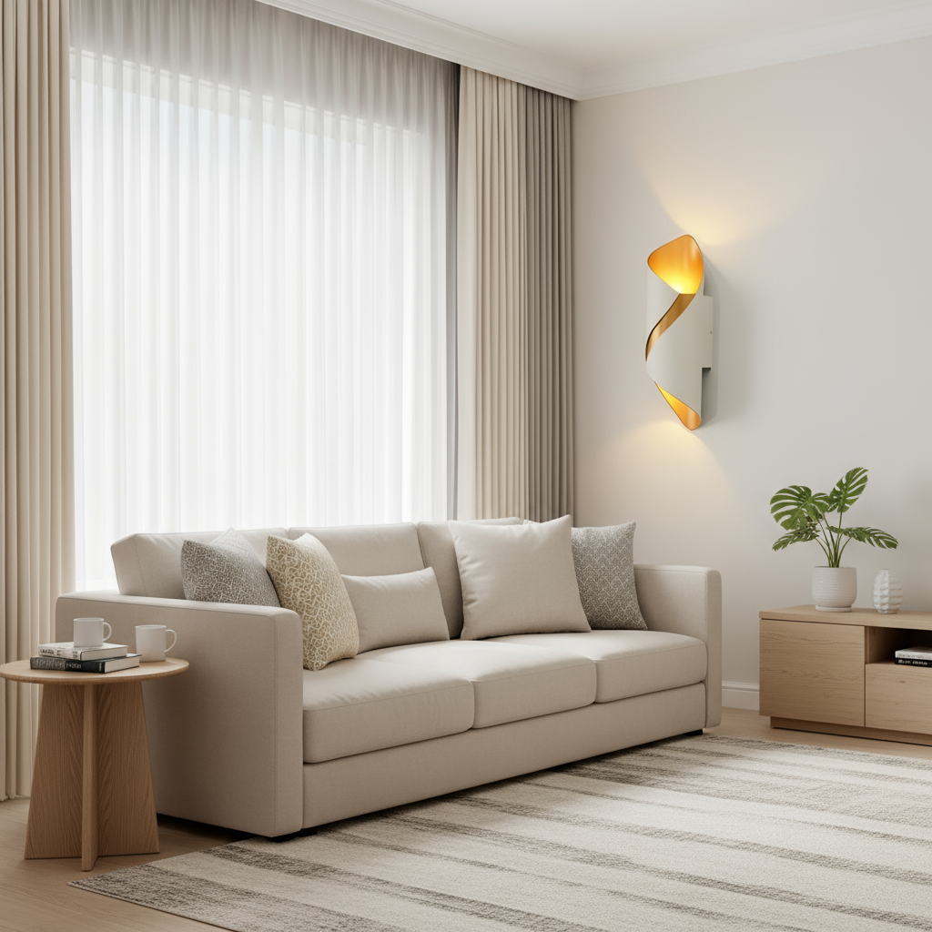 Elegante wandlamp | roestvrij aluminium