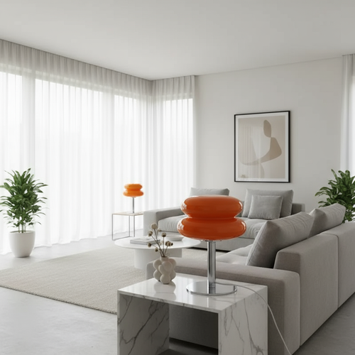 Italienische Bauhaus Tischlampe | Kabellose LED Tischleuchte