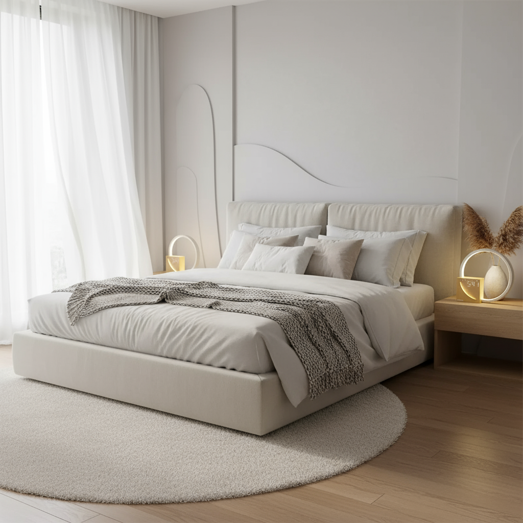 Eleganter Touch Control Lichtwecker– Holzdesign