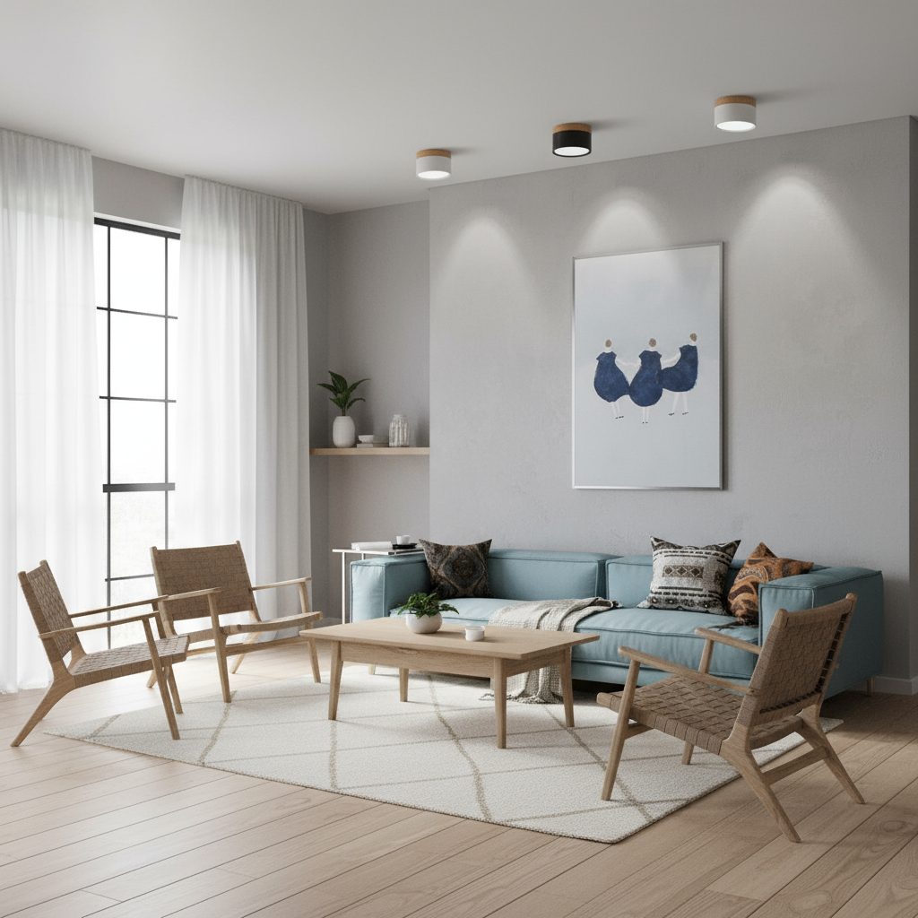 Moderne LED Deckenstrahler Weiß | Flexibler Deckenspot