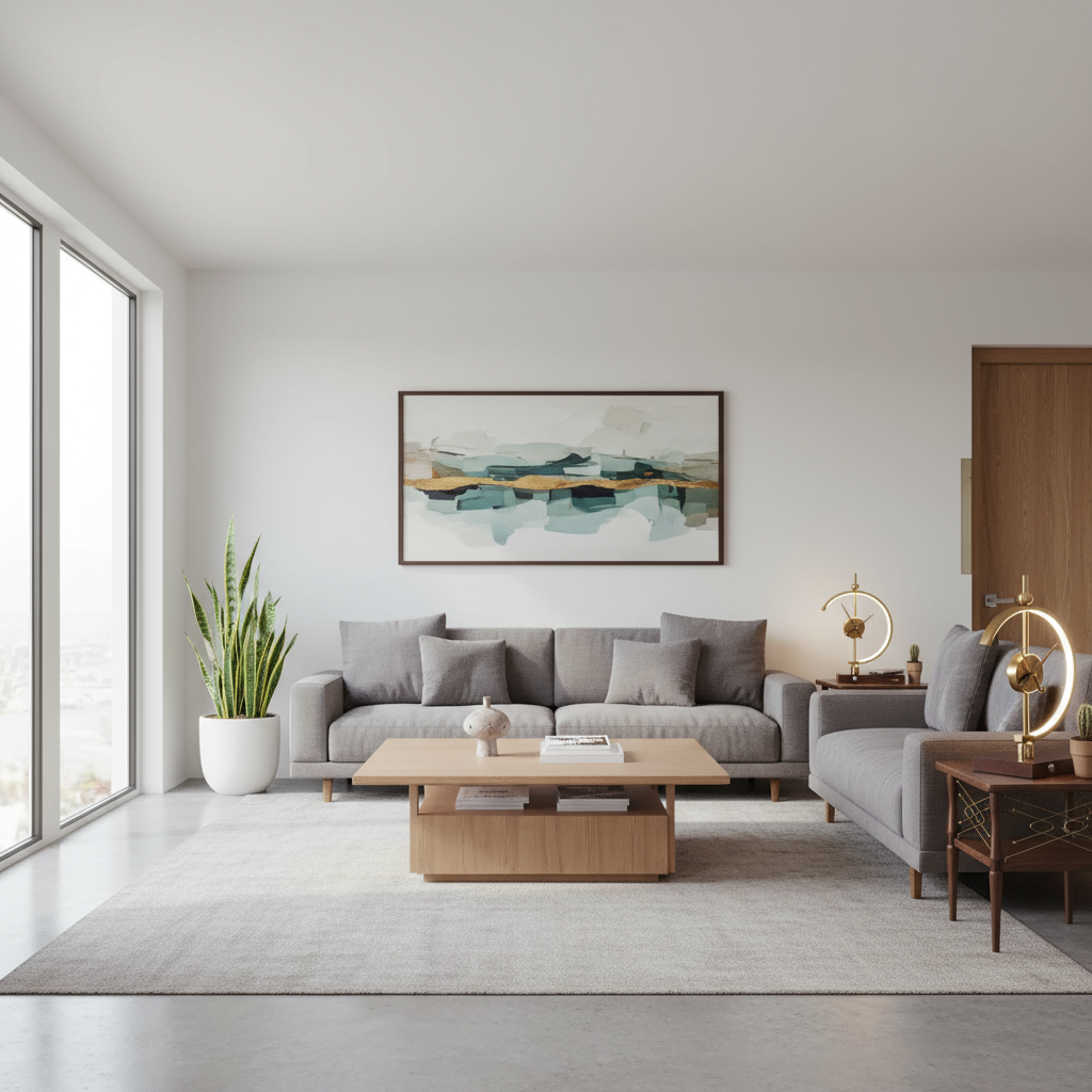 Nowoczesna lampa stołowa LED z zegarem i ładowarką bezprzewodową