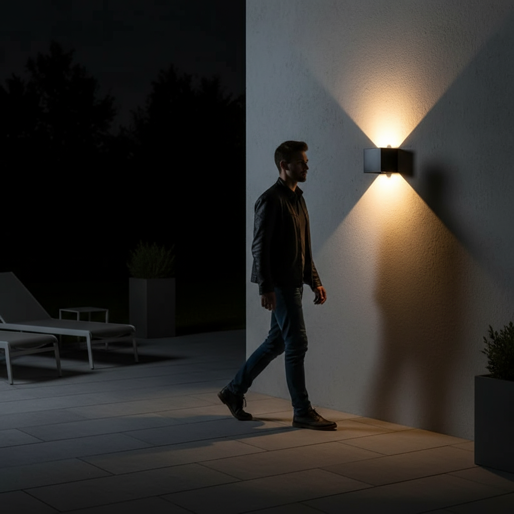 Außenlampe Mit Sensor 12W IP65 | Moderne Außenbeleuchtung Garten