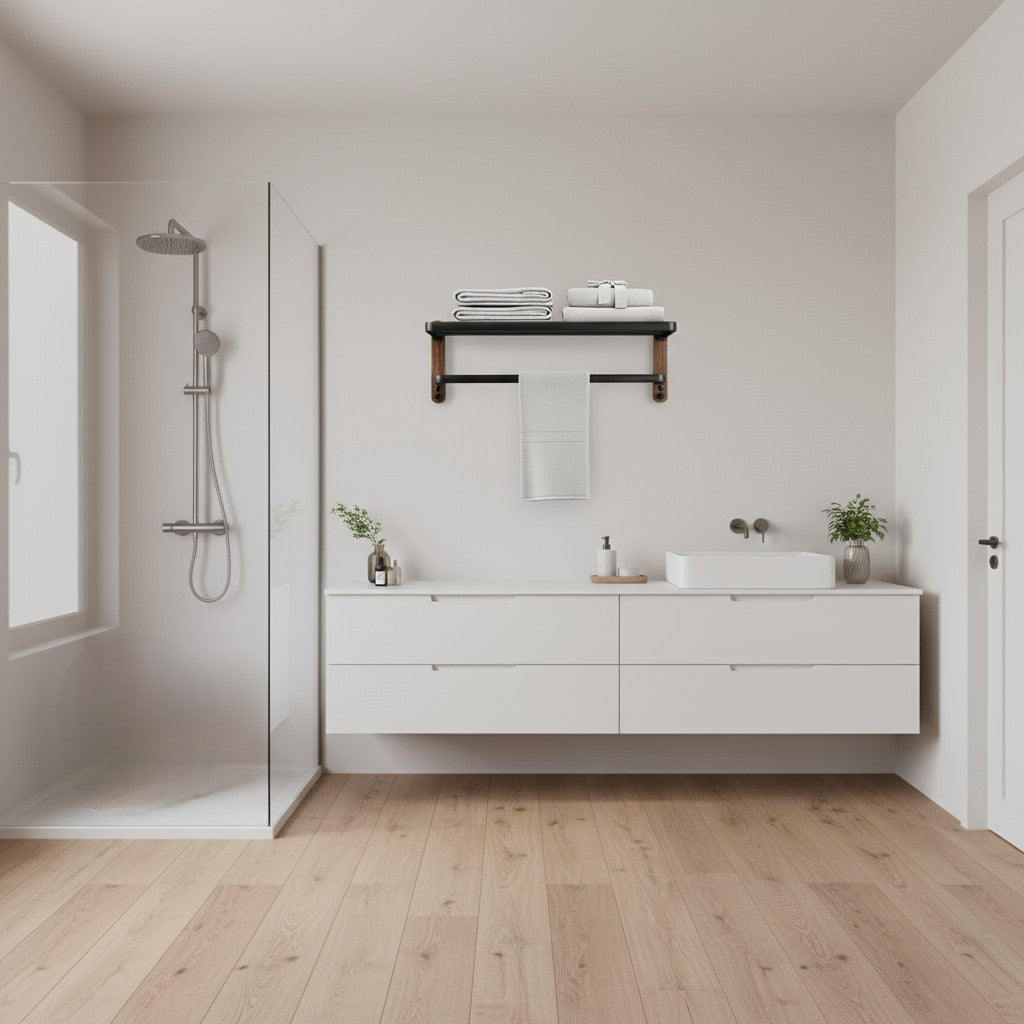 Handdoekhouder Zonder Boren | Moderne Wandhouder voor Badkamer