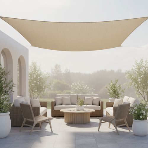 Waterdicht zonnescherm rechthoekig | terras- en balkonbescherming