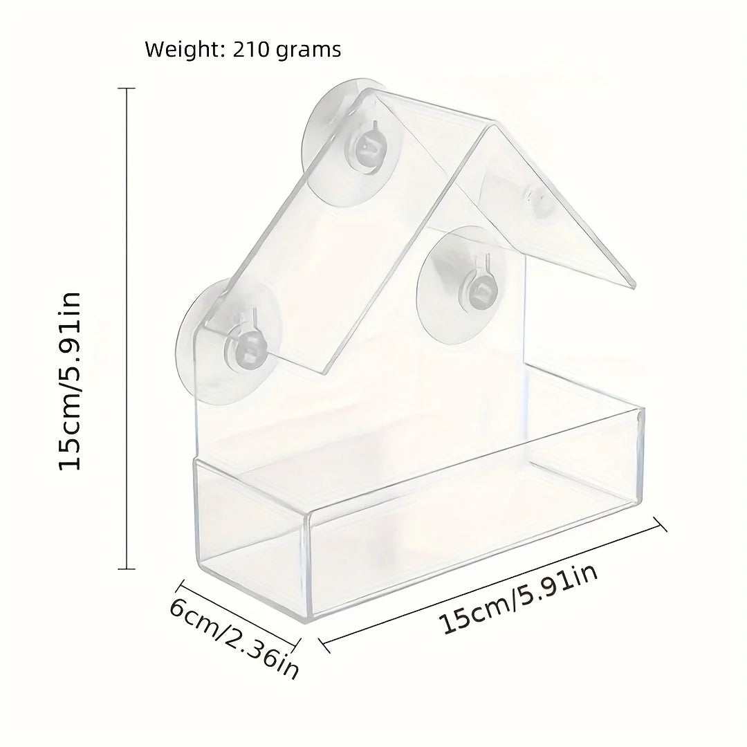 Acryl-Vogelfutterspender | Transparenter Vogelkäfig 5