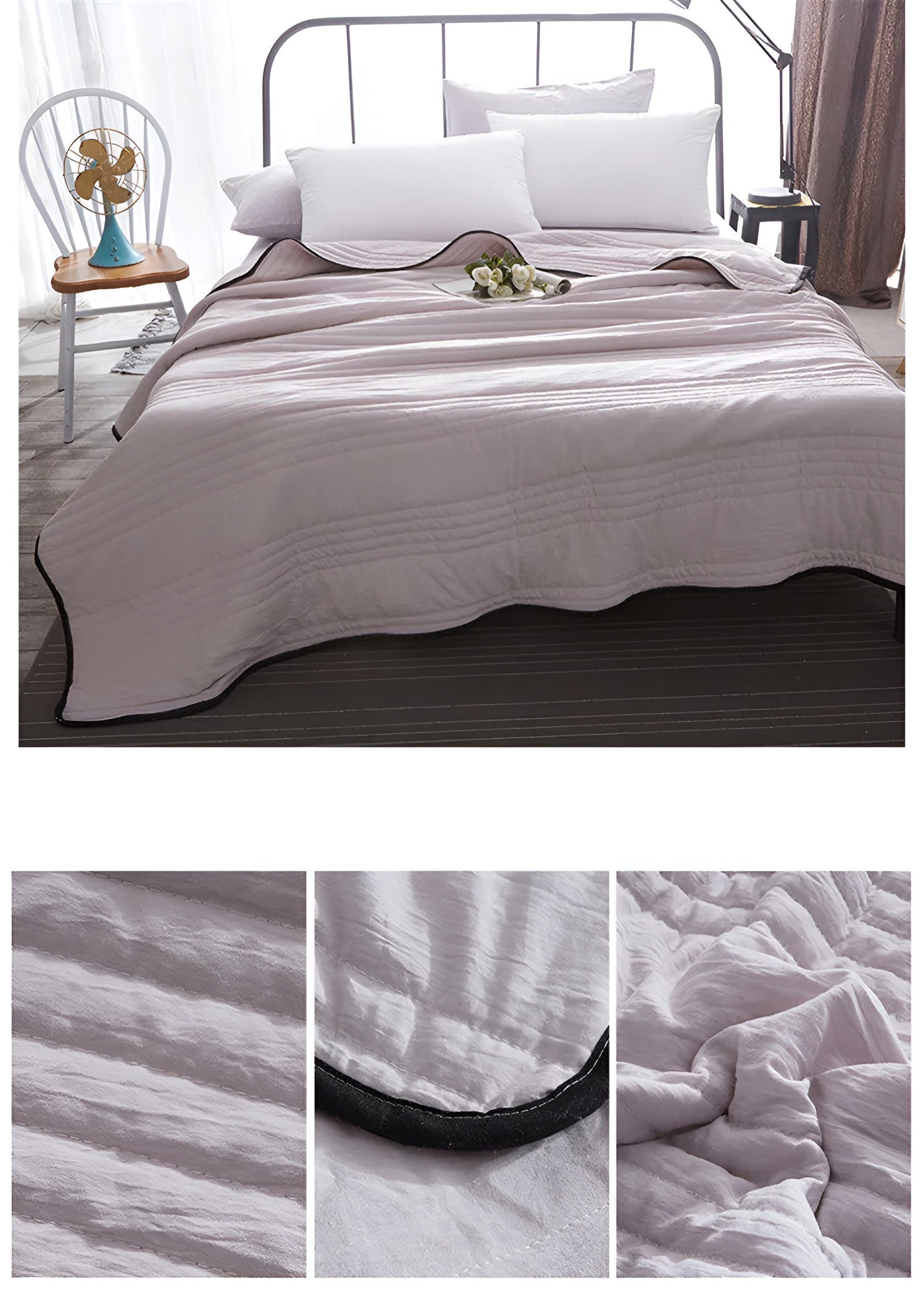 Aircove Kühldecke | Atmungsaktive Bambus-Baumwollmix Decke 2